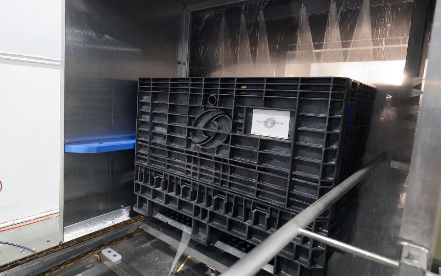 Labor Savings with Automated Bin Washing
